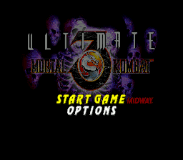 Ultimate Mortal Kombat 3 Title Screen